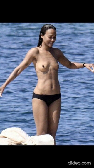 Zoe Saldana - coleção de fotos sexy e em topless