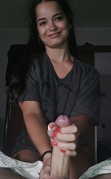 Isn't Content With Just Jerking Off She Always Wants To Deep Throat My Cock