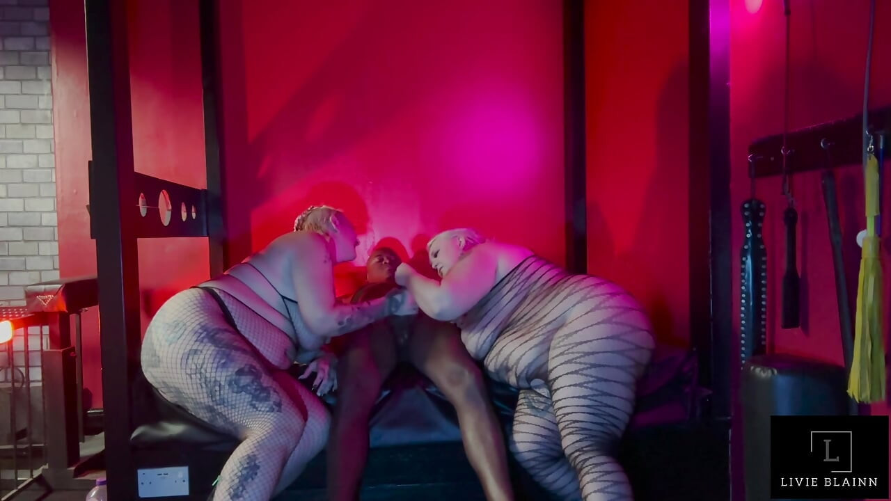 Double Dom Spank and Fuck BBW Sub