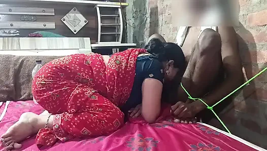Sister-in-law tied up and fucked her own brother-in-law and masterbated in the room itself.