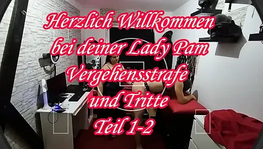 Mature Domme Stretches Sub's Ass with Thick Strap-on
