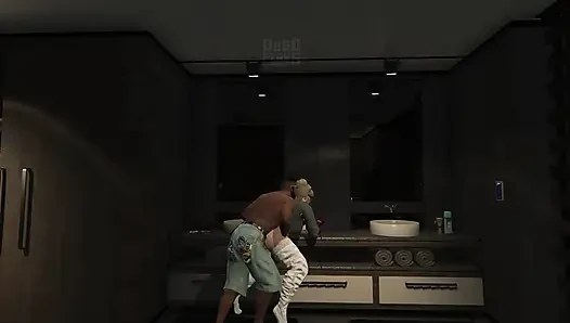 GTA 5 FRANKLIN CAPTAIN CRAZY DICK GIVING IT ALL OVER THE SAINTS GTA V