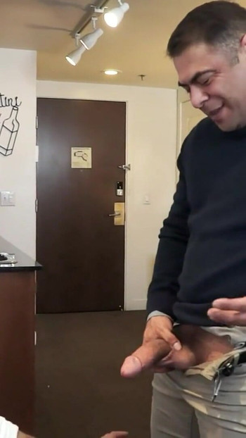 Spectacular moment from "Horny Strong Landlord Makes Desperate Tenant To Pay His Rent"