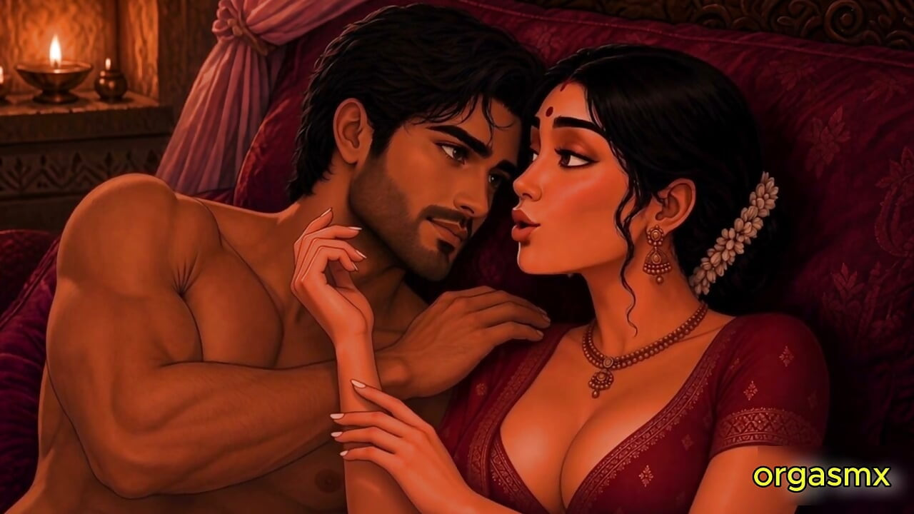 Desi mlada - romantična intimnost u bračnoj noći - AI kreirani video