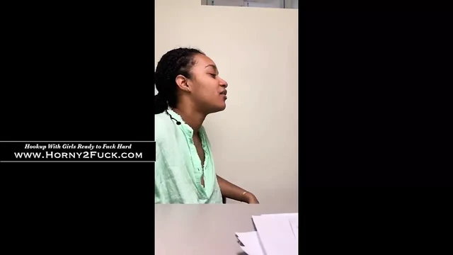 Ebony teen from Horny2Fuck sucks a large white dick