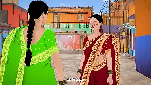 Dhongi Baba quenched the thirst of Desi Bhabhi's pussy by Fucked her in the ashram