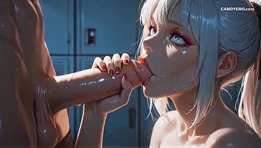 She Gags. She Drools. She Takes It Deeper. Perfect Cheerleader ( AI-Generated )