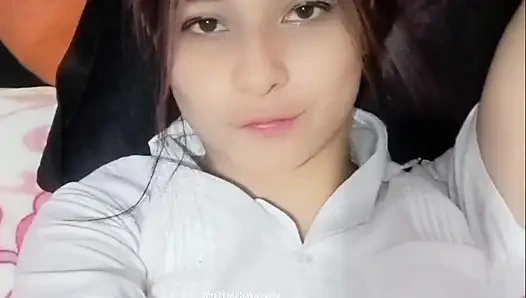 18-year-old College Girl Touches Her Vagina in Her Room