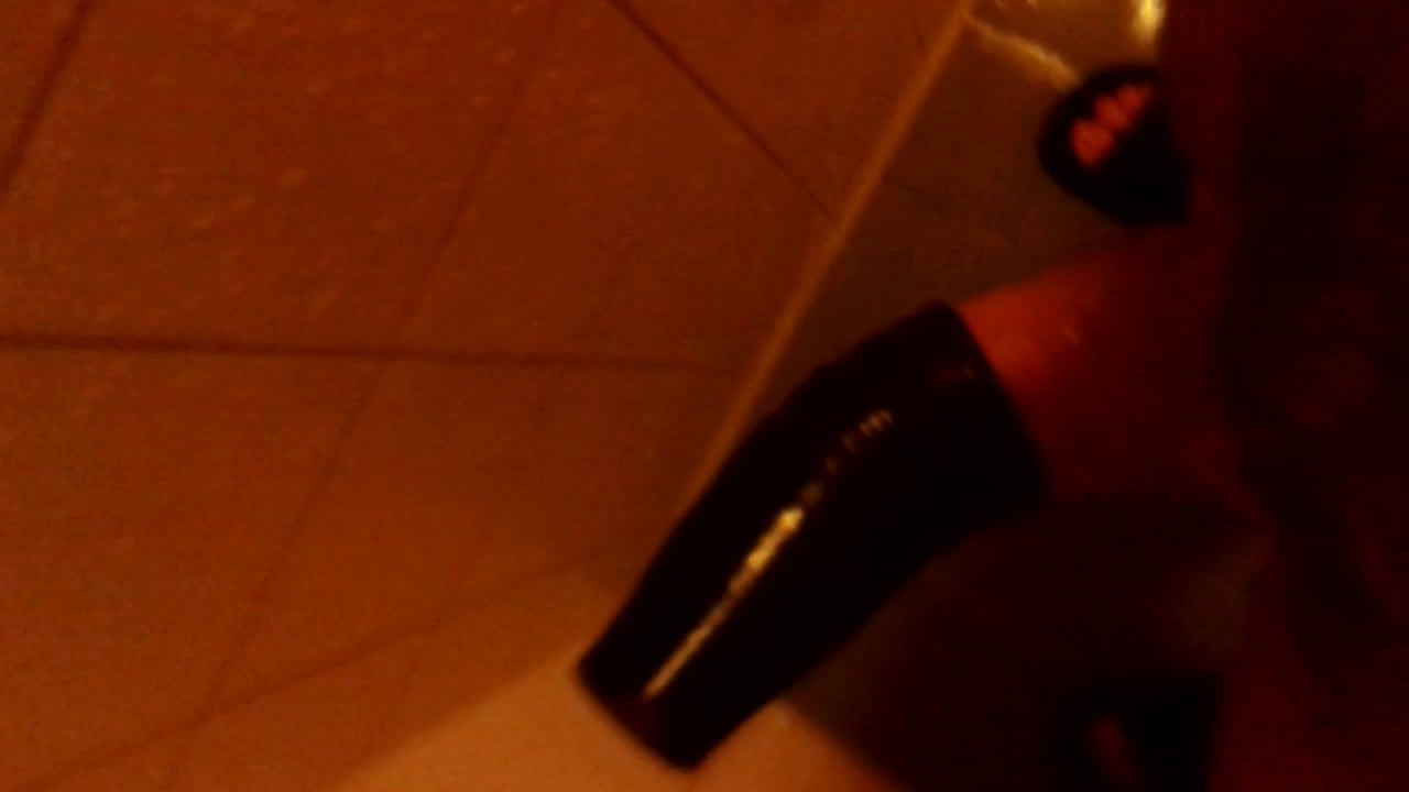 Me cuming in the shower while jerking of with a sleeve
