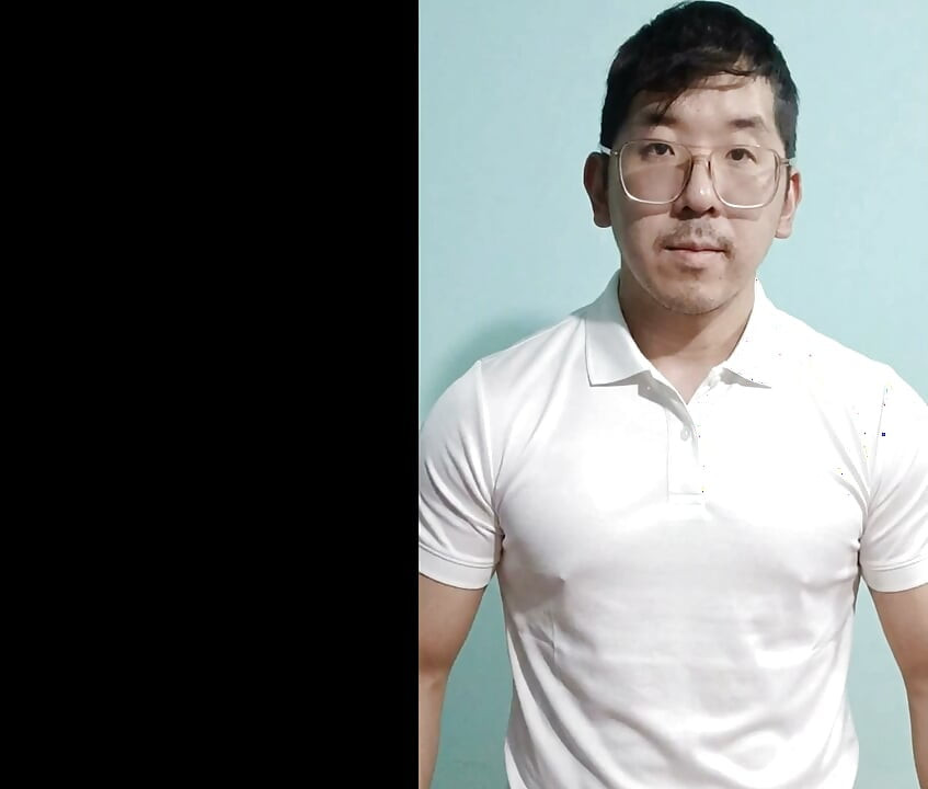 Asian college nerd jerks off to pay for his studies
