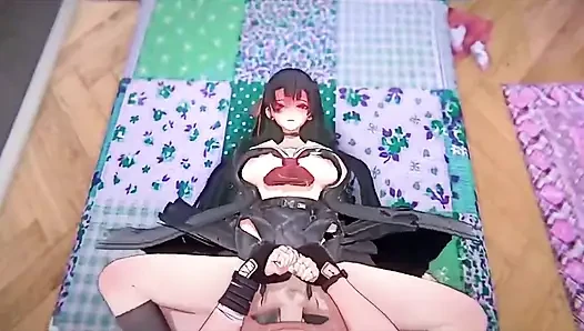 Wuthering waves - si seksi chisa lagi asik gairah sama rover sampai mengerang keenakan - animasi hentai 3d