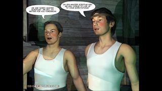 Les aventures d&#39;un garçon de cabine, histoire du monde gay en 3D
