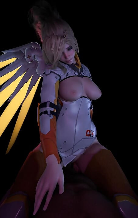 Прилавочный танец Mercy Ahegao, косплей