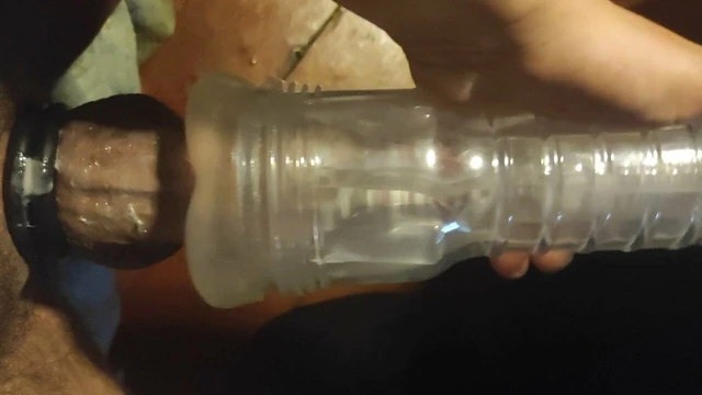 Butch Trans Girl With BBC Breeds Clear Fleshlight