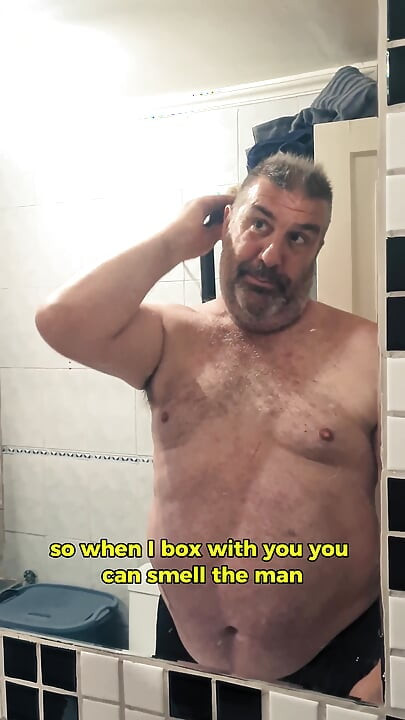 Before the Fight - Silver Stepdaddy Boxer POV