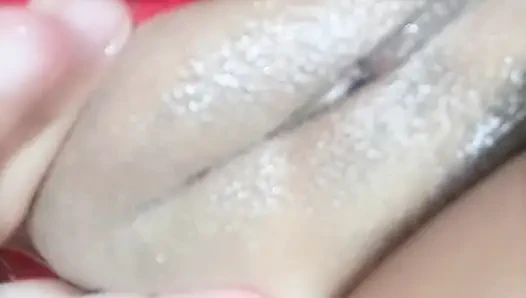 The stepsister's virgin pussy, I tease her with my huge cock and my tip