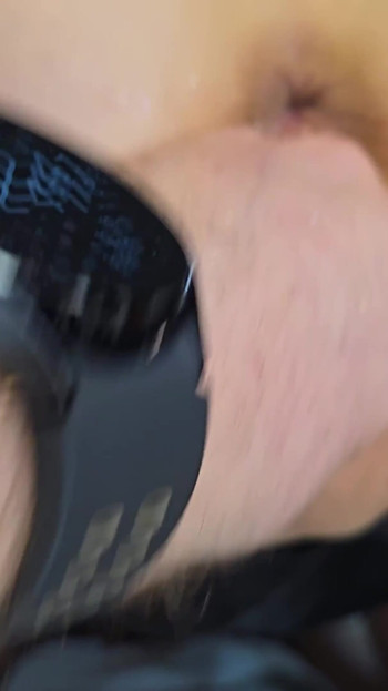 Unforgettable moment from "Cumming Milf toys and fisted before being double penetrated with fist and dick until creampie"