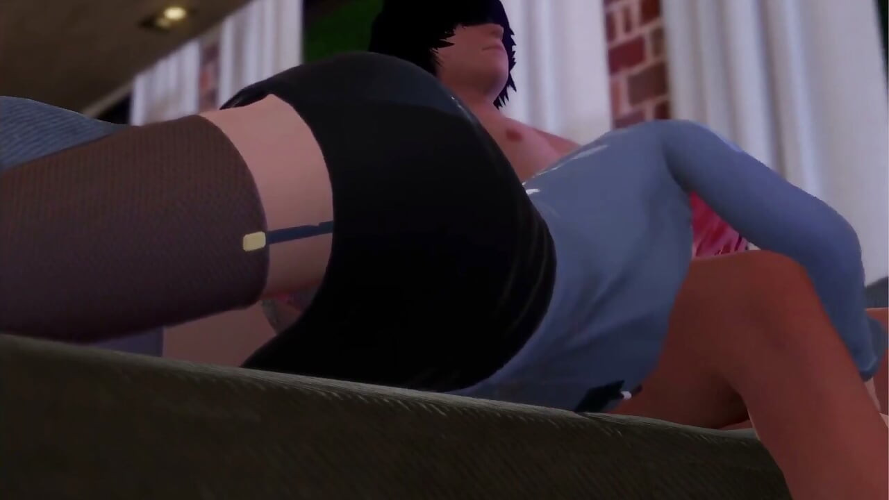 Sex etter jobb med kollega: 3D-porno