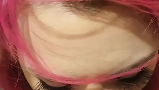 Schlampig, nass & schmutziger Haarjob mit sperma im haar