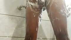 Desi Indian masturbating in the shower Huge cock mota lund