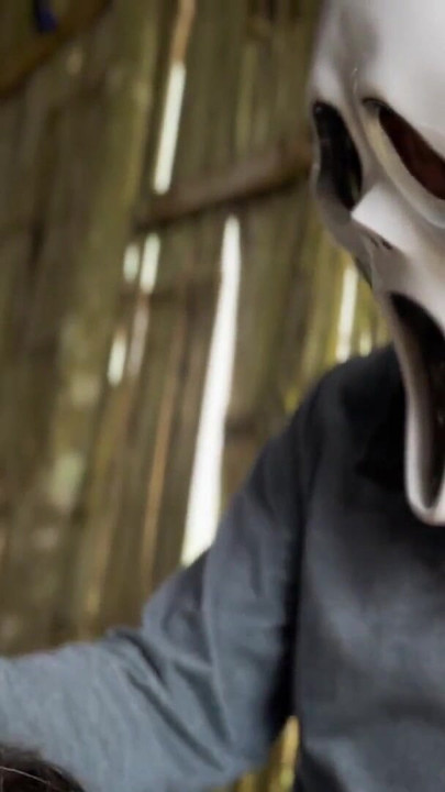 Emotional moment from "Ghostface Halloween Pumpkin Fuck"