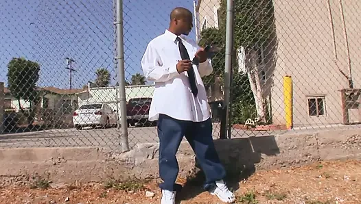 White twink suck black hunk