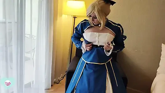 Artoria Saber Use Her Sohimi Vibrator in Her Pussy Until She Squirt-aheg...