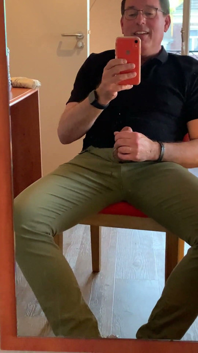 Quick jerking off session and cumming after work. I eat my cum too. | Clip 1