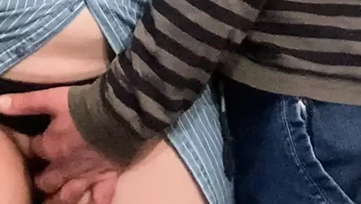 Random Stranger's Sticky Fingers Under Dress