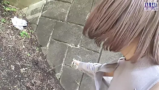 Stream Journey as a Slender Beauty Masters the Thrill of Standing Release Outdoors Part.2