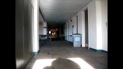 running down the hall way
