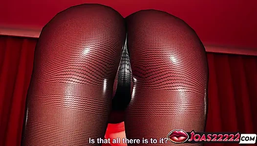 Heiße rothaarige haylee im club hartes dickes arsch spanking, peitschen bis rot, und Squirt fingern in hentai 3D