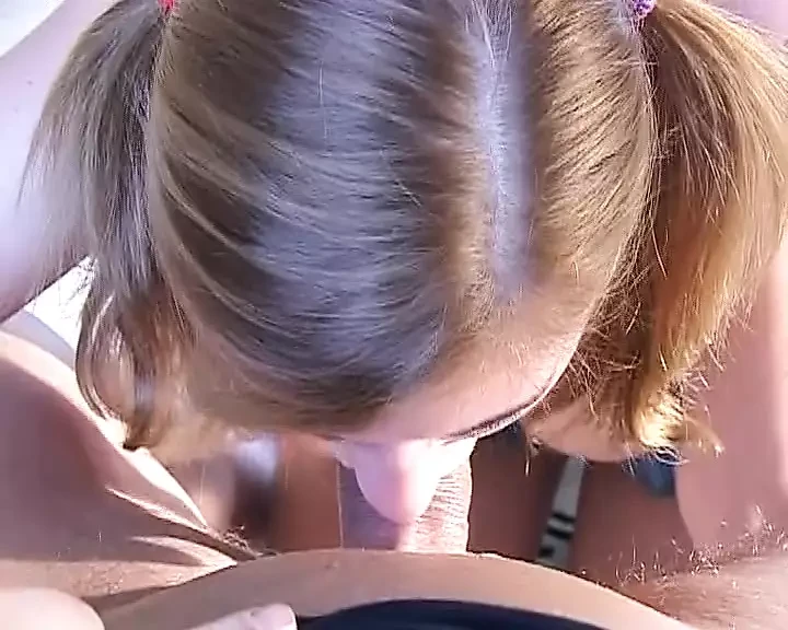 Hot throat fuck and anal action with big boobed German babe