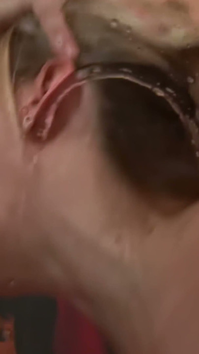 Sloppy Blowjob - Busty Blonde Drools on His Cock