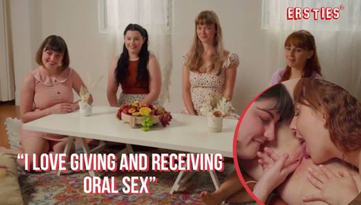 Ersties - un quatuor lesbien fait du sexe oral torride