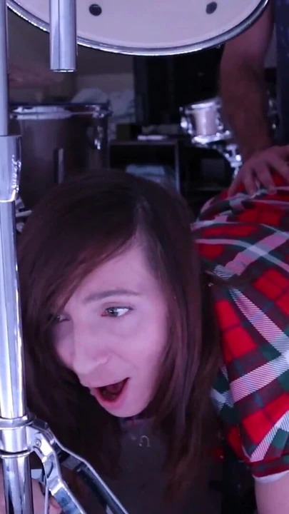 Stunning moment from "Stepmom gets stuck in drum set. Stepson leaves her creampied."