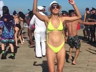My wife's sexy dancing when others watching