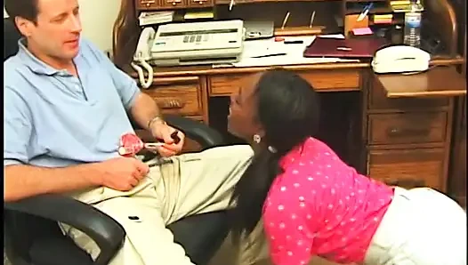 Black slut fucked by white stud in the ass