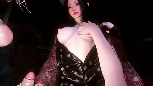 Dua cewek cosplay pelacur sange 3d selingkuh dari kontol besar
