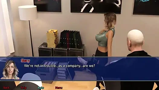 Ofisteki evli kadın #19 - Stevie Stacy'nin eteğine boşalıyor.