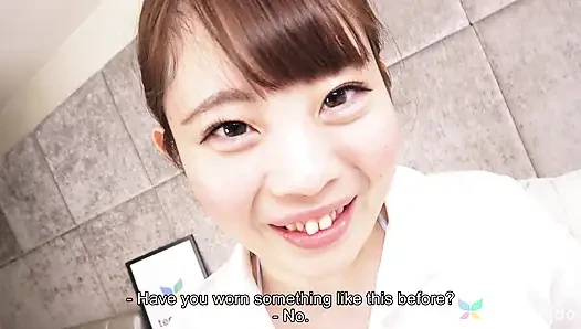 Japanese Cafe Worker Yuko Mukai Plays Dressup in a Uniform for Us