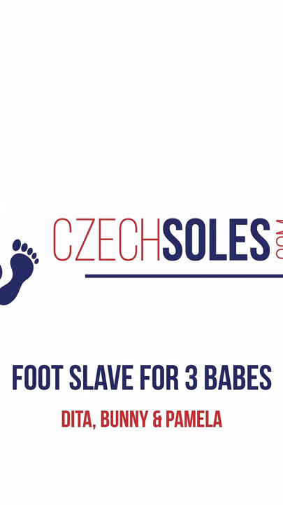 Foot Slave for 3 Babes
