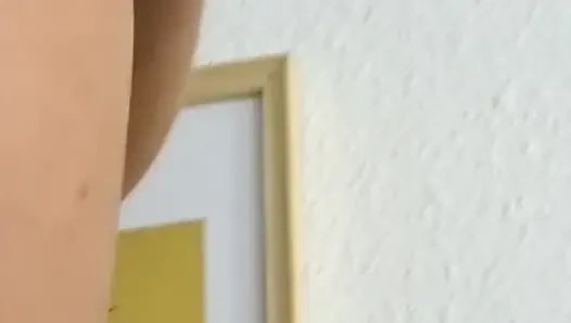 Sexy German blonde dolls rubs her cunt in solo scene