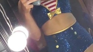 WWE - Lacey Evans sexy selfie in mirror, January 2021