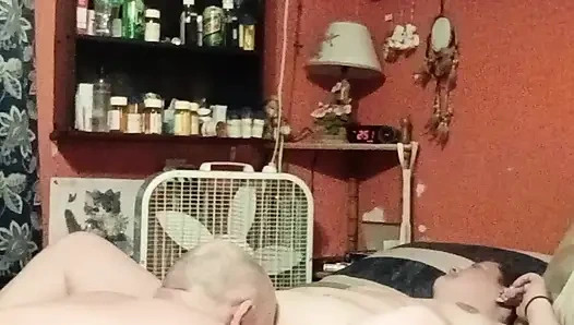 He orals me till I cum and keeps going