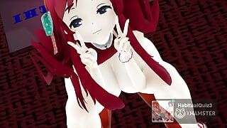 mmd r18 Sakura Party 3d hentai sexy Milf bitch want to fuck anal queen fuck king dildo play