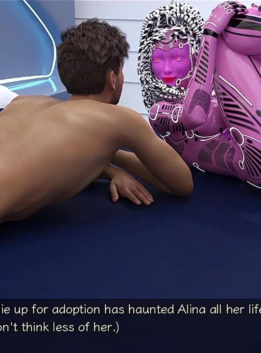Varada en el espacio - tetona milf de pelo azul quiere mi polla en su coño