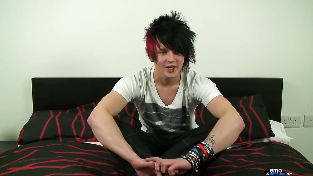 Gorgeous Louis Beats His Emo Meat