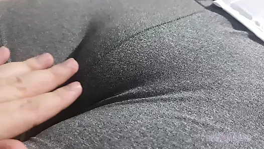 Zusammenstellung - Meine enge geschwollende muschi in leggings, shorts, spandex, suplex und yogahosen berühren, quetschen und kratzen.