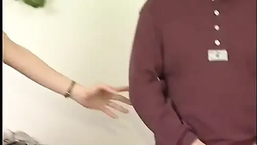Brunette teen is showing her body at the casting